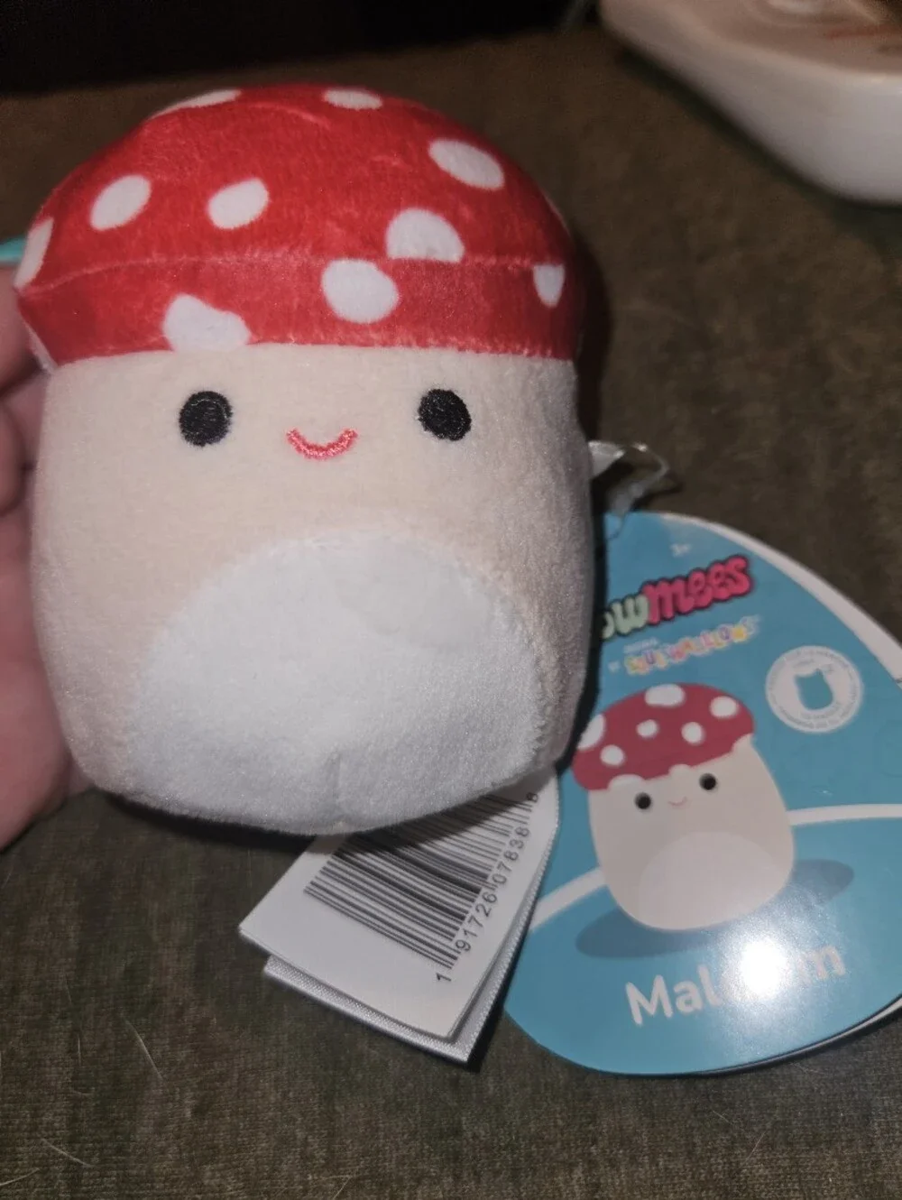 NWT Squishmallows Malcolm The Red & White Mushroom Plush Mallow Mees FTM! MME3